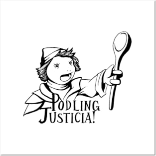 Podling Justicia BW Posters and Art